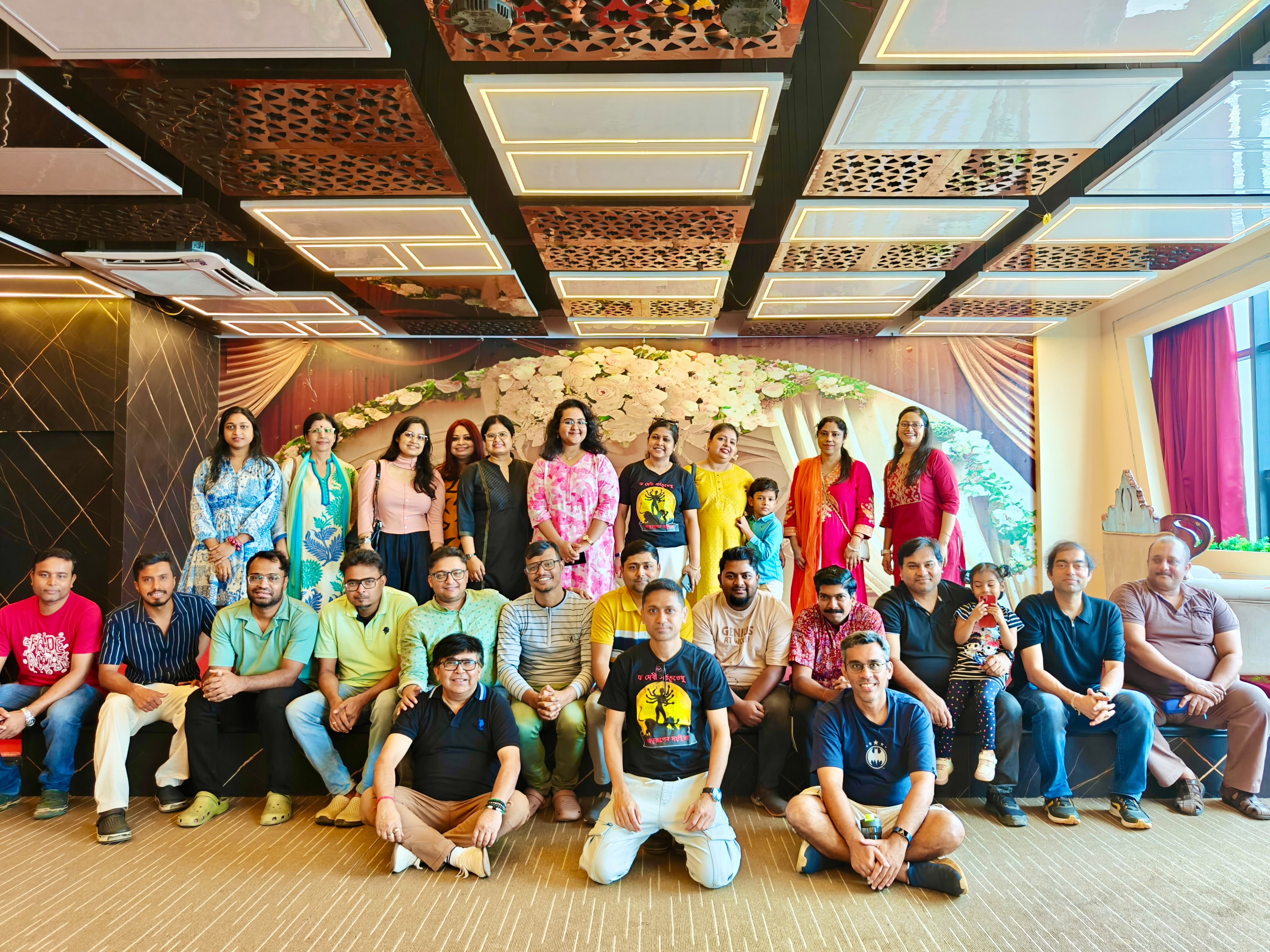 Members of Udaan gathered for a group photograph at the first members' meet